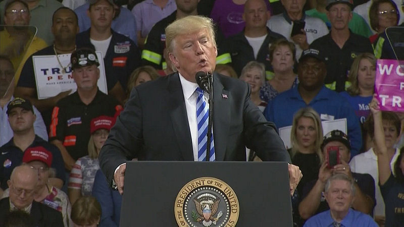 Trump Hammers ESPN Rally Charleston W. Va