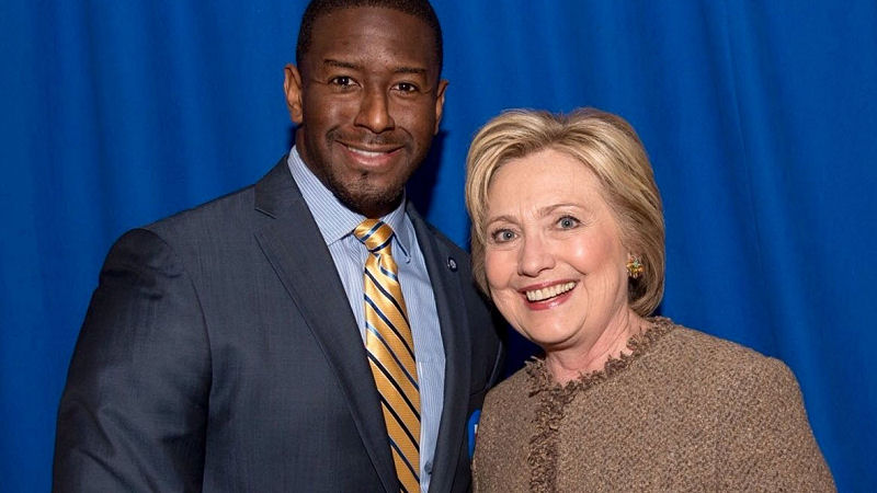 Andrew Gillum Hillary Clinton