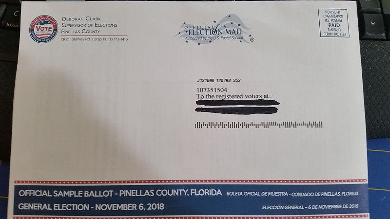 Pinellas Sample Midterm Ballot