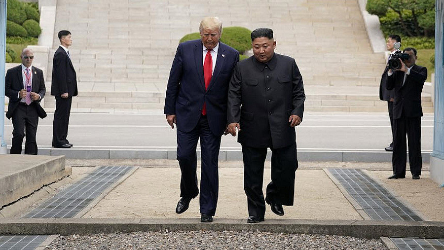 trump kim jong-un dmz