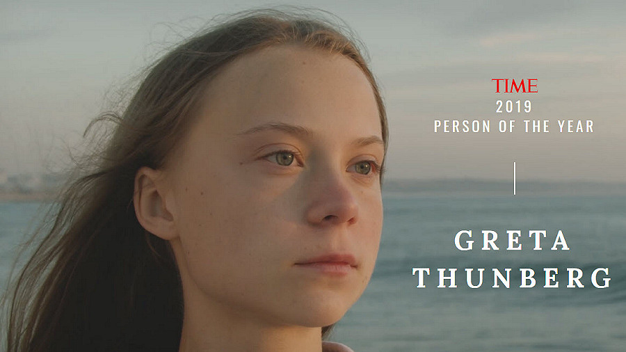 greta thunberg time cover girl