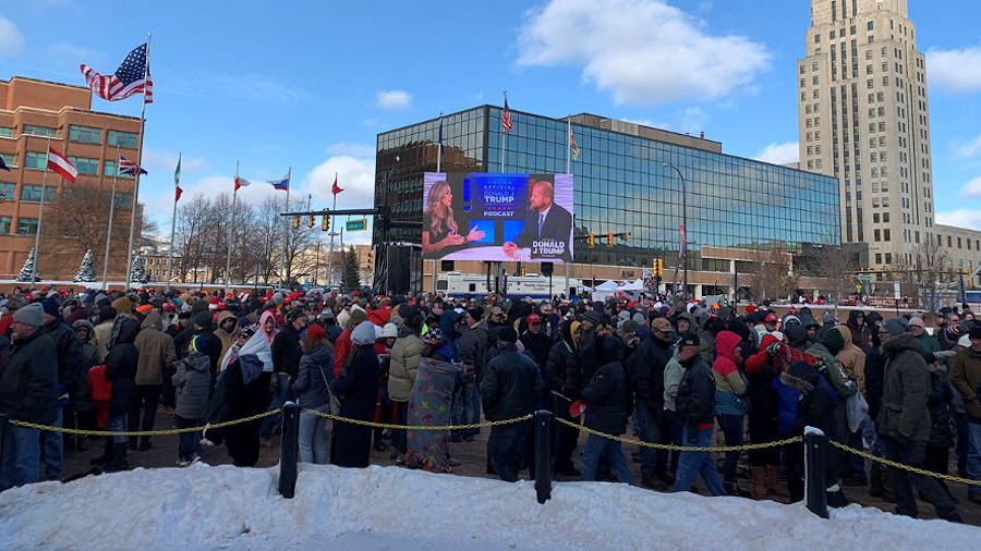 trump rally battle creek mi