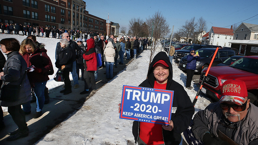 trump rally manchester