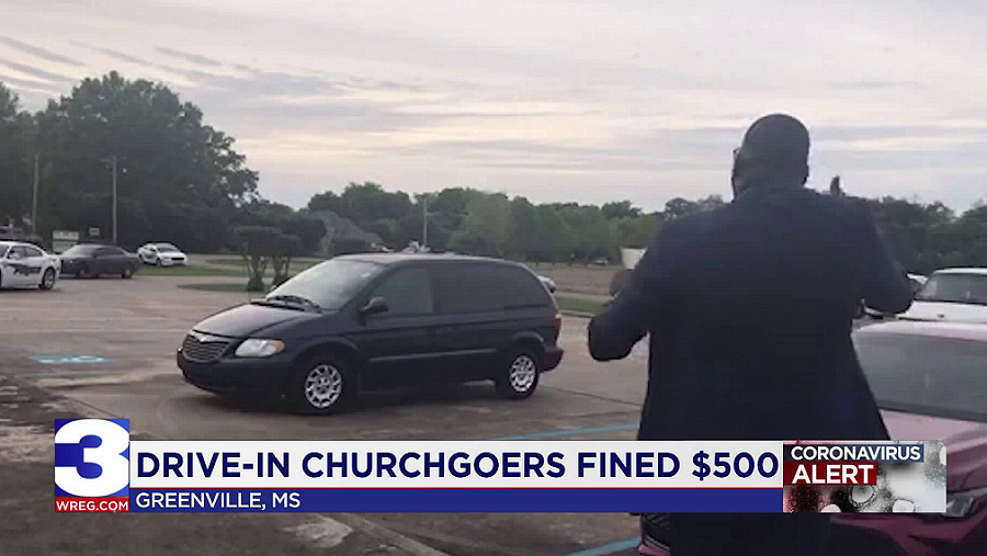 police fine greenville church