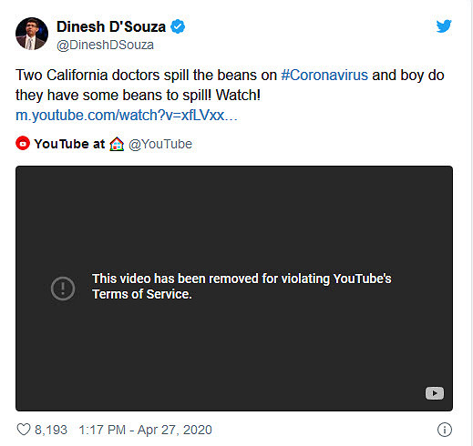 Dan Erickson and Artin Massihi video censored by Google / YouTube