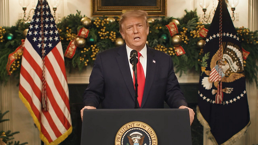 trump rejects christmas pork stimulus bill