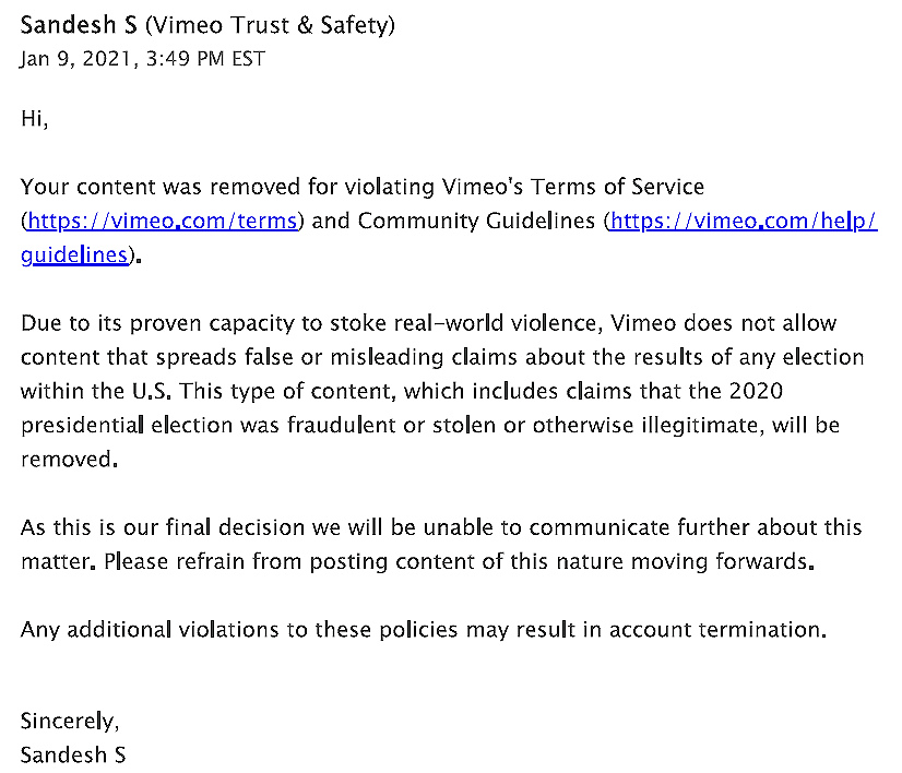 vimeo act stock market crash