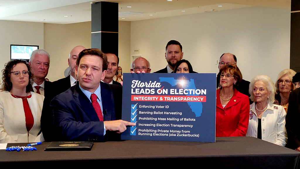 DeSantis Bans Ballot Harvesting