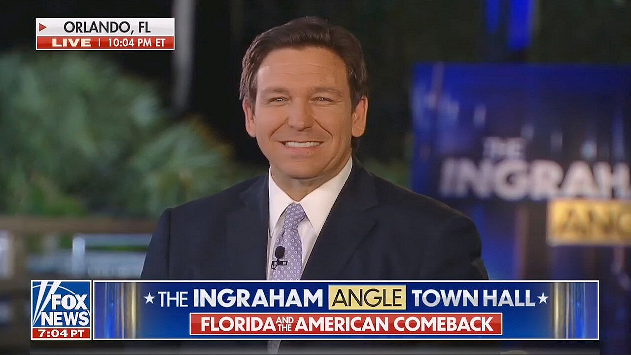 Ingraham Angle Town Hall DeSantis