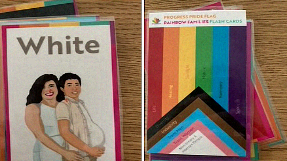 LGBQ-themed flashcards