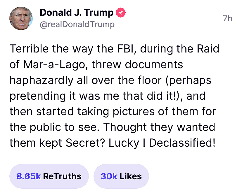 FBI Stage Mar-a-Lago