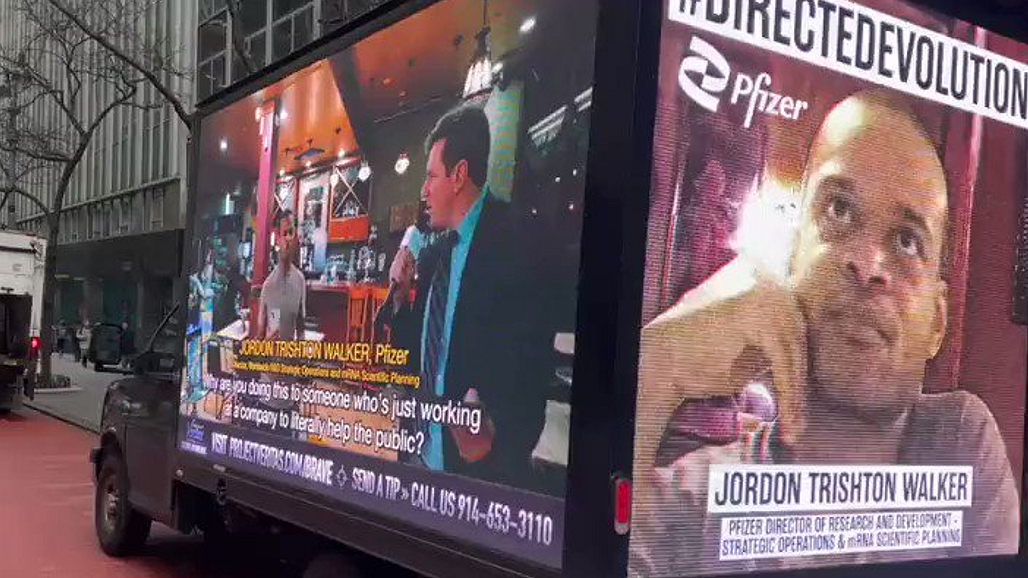 veritas billboard pfizer