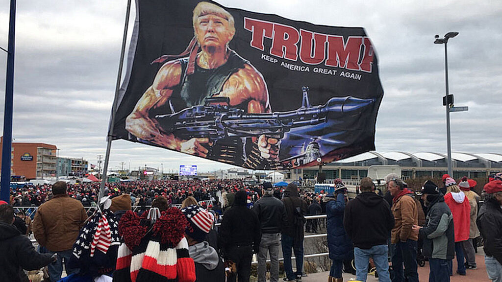 Trump Rally Wildwood 2024 Beach Crowd